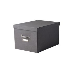IKEA Tjog Koyu Gri 35x56x30 cm Kapaklı Kutu