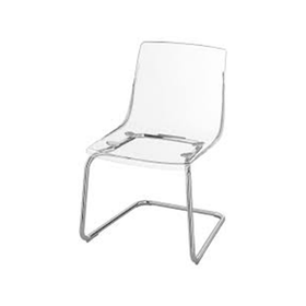 IKEA Tobıas Şeffaf Krom Kaplama Sandalye