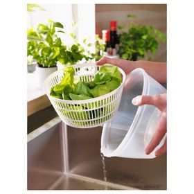 IKEA TOKIG Salata Kurutucu Beyaz 23 cm