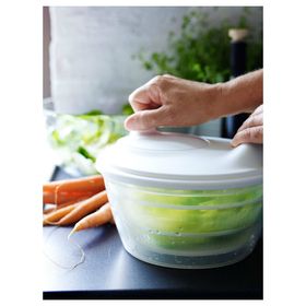 IKEA TOKIG Salata Kurutucu Beyaz 23 cm