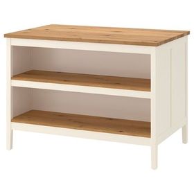 IKEA Tornviken Kırık Beyaz Meşe 126x77 cm Mutfak Adası