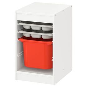 IKEA Trofast 34x44x55 cm Beyaz-Gri Saklama Ünitesi