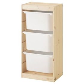 IKEA Trofast 44x30x91 cm Çam Beyaz Saklama Ünitesi