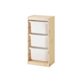 IKEA Trofast 44x30x91 cm Çam Beyaz Saklama Ünitesi