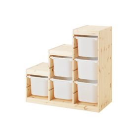 IKEA Trofast 94x44x91 cm Çam Beyaz Saklama Ünitesi