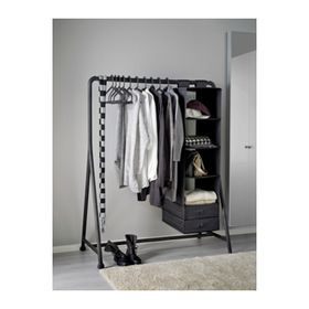 IKEA Turbo Siyah 117x148 cm Ayaklı Askılık