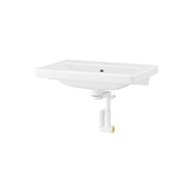 IKEA Tvallen 64x43 cm Beyaz Rannilen Sifonlu Lavabo