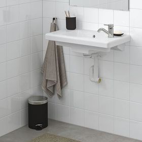 IKEA Tvallen 64x43 cm Beyaz Rannilen Sifonlu Lavabo