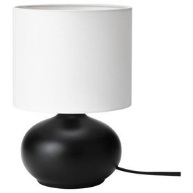 IKEA Tvarfot Siyah Beyaz Abajur