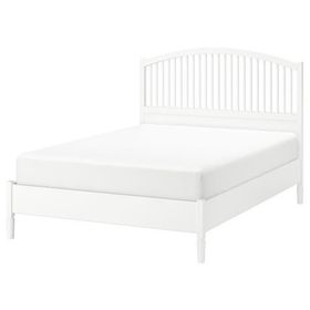 IKEA Tyssedal Lönset Beyaz 140x200 cm Çift Kişilik Karyola