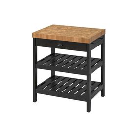 IKEA Vadholma Siyah Meşe 79x63x90 cm Mutfak Adası