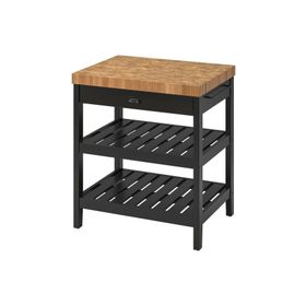 IKEA Vadholma Siyah Meşe 79x63x90 cm Mutfak Adası