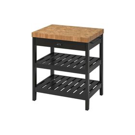 IKEA Vadholma Siyah Meşe 79x63x90 cm Mutfak Adası