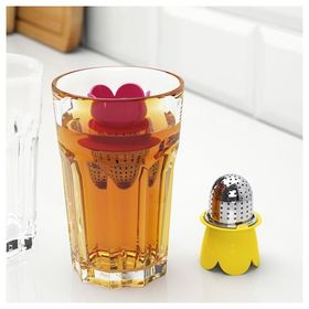 IKEA Vagrat Açık Kırmızı Sarı Çay Süzgeci