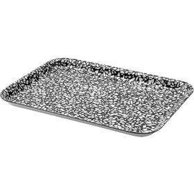 IKEA Varkul Siyah Desenli 28x20 cm Tepsi