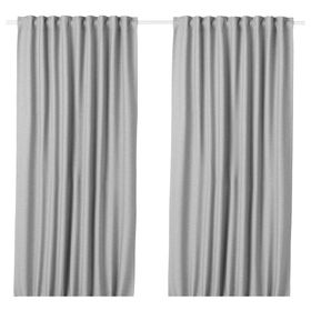 IKEA Vilborg Gri 145x300 cm 2 Kanat Perde