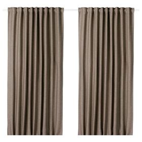 IKEA Vilborg Gri 145x300 cm 2 Kanat Perde
