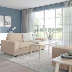 IKEA Vimle Hallarp Bej 2'li Yataklı Kanepe