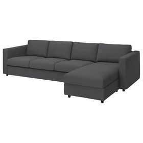IKEA Vimle Hallarp Gri 3'lü Kanepe