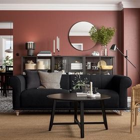 IKEA Viskafors Lejde Antrasit 3'lü Kanepe