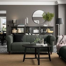 IKEA Viskafors Lejde Gri-Yeşil 2'li Kanepe