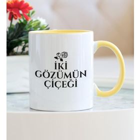 İki Gözümün Çiçeği Kupa Bardak