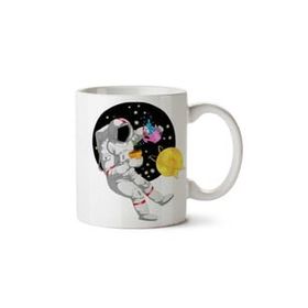 İki Tarafı Baskılı Astronot Dünya Gezegen Kupa