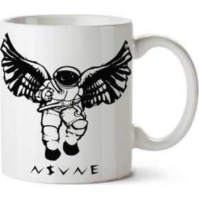 İki Tarafı Baskılı Astronot Kanatlı Melek Astronot.png Kupa
