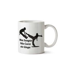 İki Tarafı Baskılı Capoeira , No Sangue Kupa