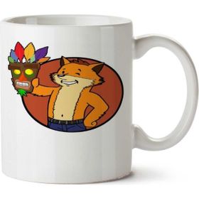 İki Tarafı Baskılı Crash Bandicoot (Vault Boy Kupa