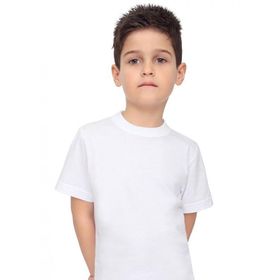 İki Yıldız 12 Beyaz Penye Sıfır Yaka Erkek Çocuk Fanila Atlet