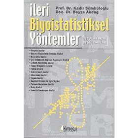 İLERI BIYOISTATISTIKSEL YÖNTEMLER - KADIR SÜMBÜLOĞLU
