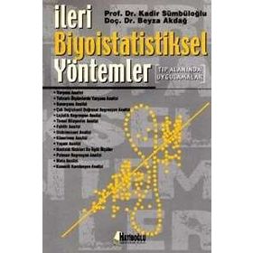 İLERI BIYOISTATISTIKSEL YÖNTEMLER - KADIR SÜMBÜLOĞLU
