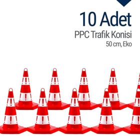 İleri Trafik 10 Adet Eko 50 cm Trafik Dubası