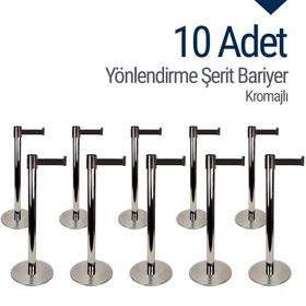 İleri Trafik 10 Adet Yönlendirme Şerit Bariyer