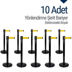 İleri Trafik 10 Adet Yönlendirme Şerit Bariyer