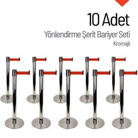 İleri Trafik 10 Adet Yönlendirme Şerit Bariyer