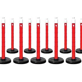 İleri Trafik 10'lu Set 80x1100 mm Dubalı Uyarı Dikmesi
