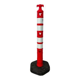 İleri Trafik 110 x 1200 mm Kauçuk Ağırlıklı Plastik Yol Dikmesi