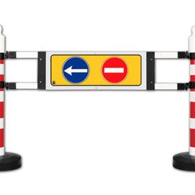 İleri Trafik 1800x1200 mm Dubalı Uyarı Levhalı Bariyer