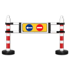 İleri Trafik 1800x1200 mm Dubalı Uyarı Levhalı Bariyer
