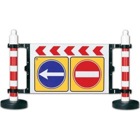 İleri Trafik 1815x1200 mm Dubalı Uyarı Levhalı Bariyer