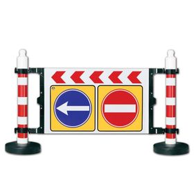 İleri Trafik 1815x1200 mm Dubalı Uyarı Levhalı Bariyer