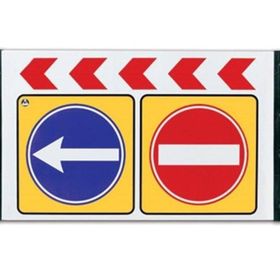 İleri Trafik 1815x1200 mm Dubalı Uyarı Levhalı Bariyer