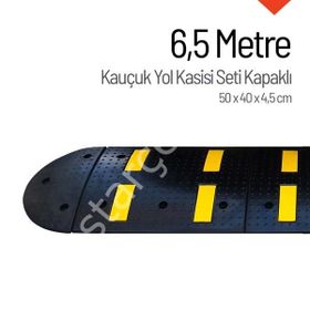 İleri Trafik 6,5 m Kauçuk Hız Kesici Set Kapaklı Yol Kasisi