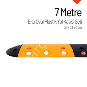 İleri Trafik 7 m Oval Plastik Hız Kesici Set