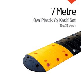 İleri Trafik 7 m Oval Plastik Hız Kesici Set