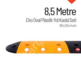 İleri Trafik 8.5 m Oval Plastik Hız Kesici Set