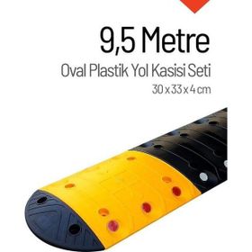 İleri Trafik 9.5 m Oval Plastik Hız Kesici Set