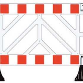 İleri Trafik Beyaz 150x100 cm Güvenlik Barikatı
